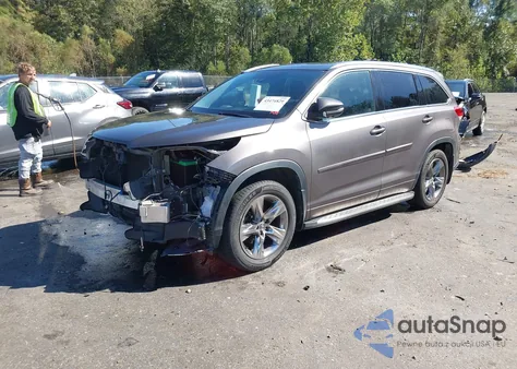 2017 Toyota Highlander Limited Platinum from USA, damaged, VIN 5TDYZRFH0HS200718